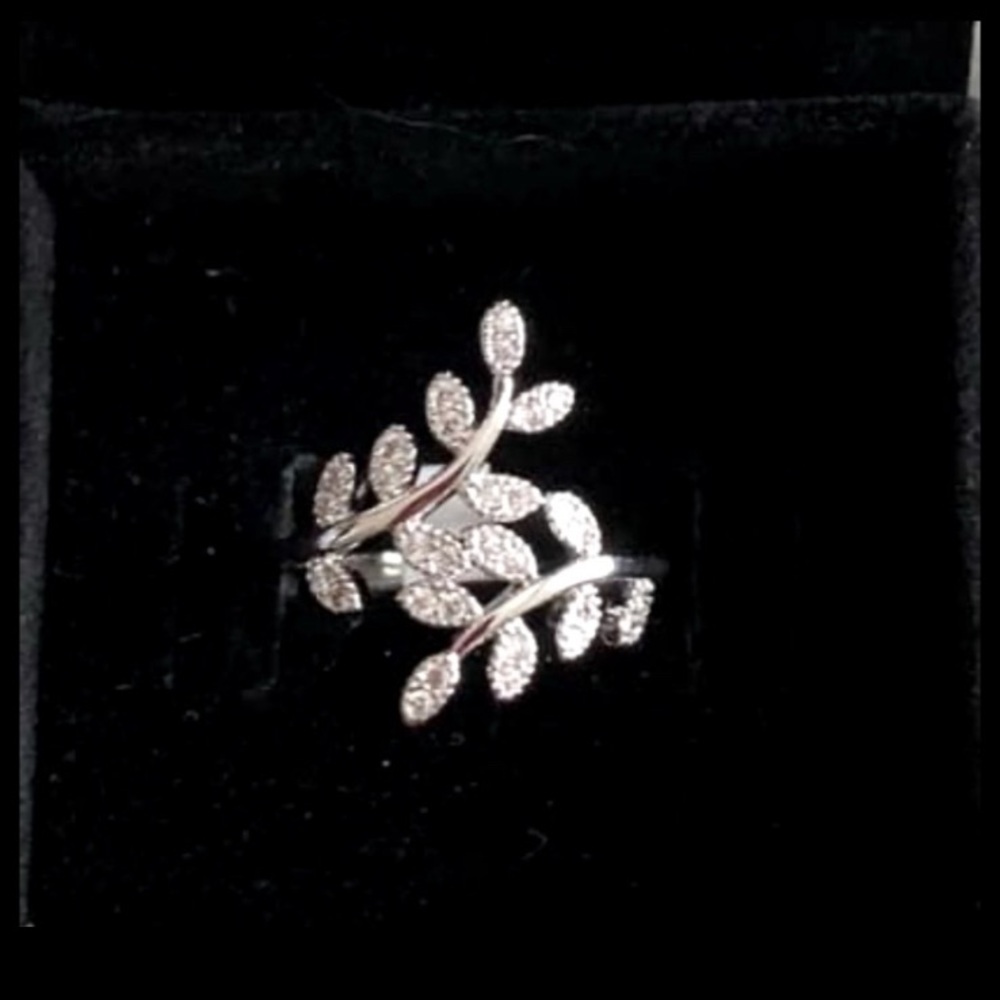 Sterling Silver Swarovski Crystal Ring